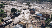 Aftermath of flooding 20km northwest of Nasiye