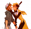 Bill about to kiss a bleeding Dipper.png