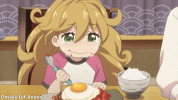 Omake Gif Anime - Amaama to Inazuma - Episode 3 - Tsumugi Food So Good.gif