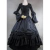 Long-Sleeves-Square-Neck-Narrow-Waist-Plain-Black-Gothic-Victorian-Dress.jpg