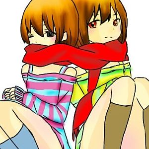 Chara and Frisk - Two In One Scarf