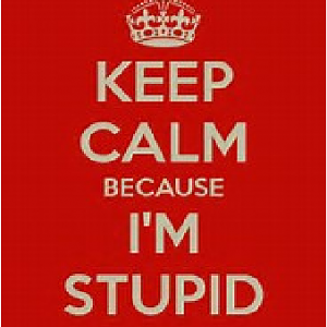 Keep Calm. Cause I'm Stupid