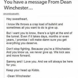 Dean message