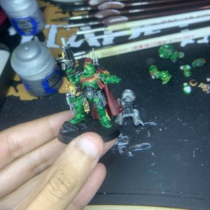 Mini 10: Primaris Captain (Phobos armor): Salamander Chapter: Second Company