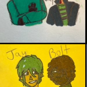 Bolt and Jay colored