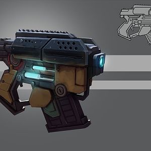 Futuristic Pistol