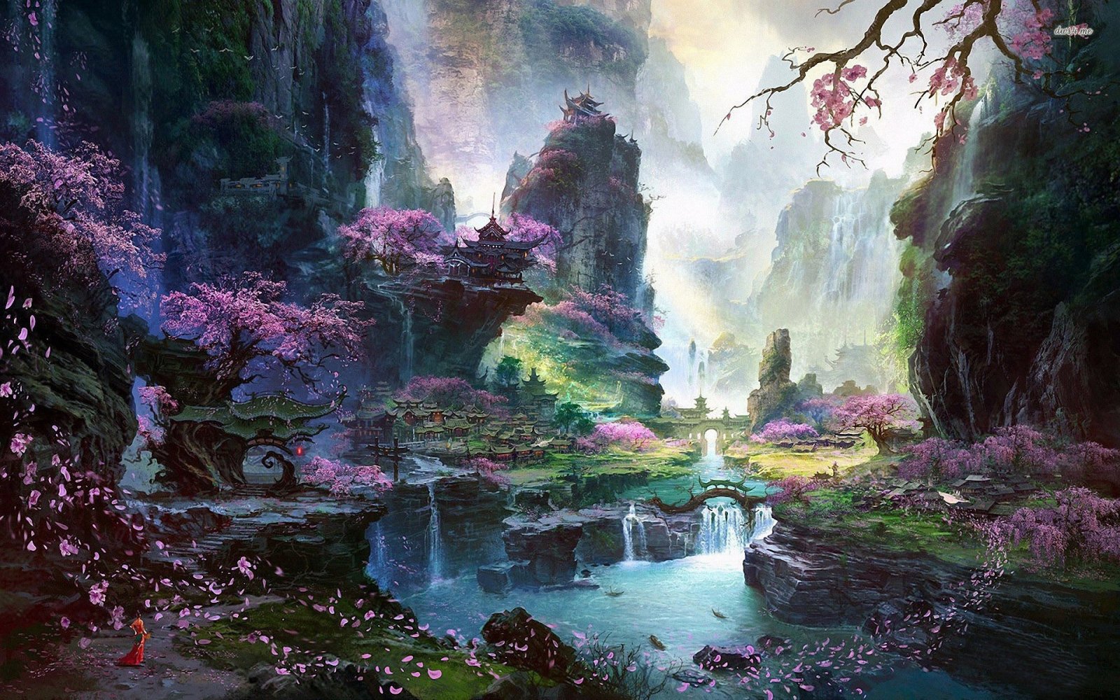 14350-chinese-town-in-the-mountains-1920x1200-fantasy-wallpaper