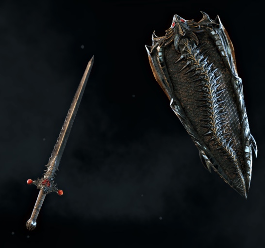 Chaotic Dread Longsword and Kiteshield | RpNation