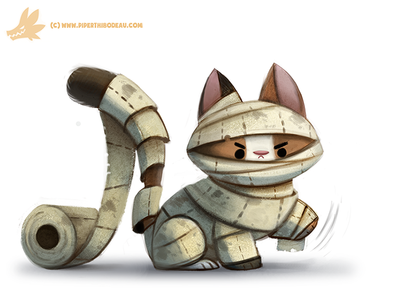 Daily_paint__1064__mummy_cat_by_cryptid_creations-d9du4ic