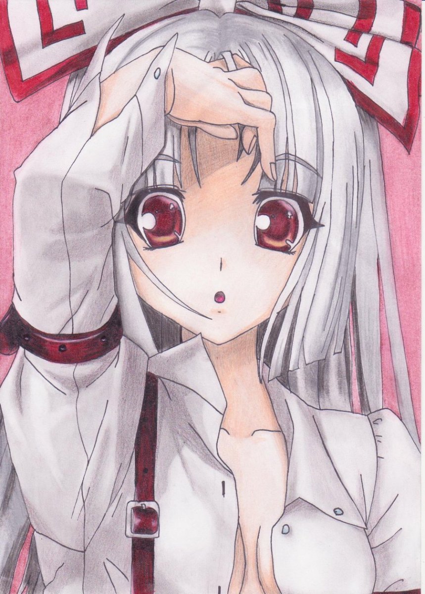 Fujiwara_no_mokou_by_liliyaz-d3fkd1b