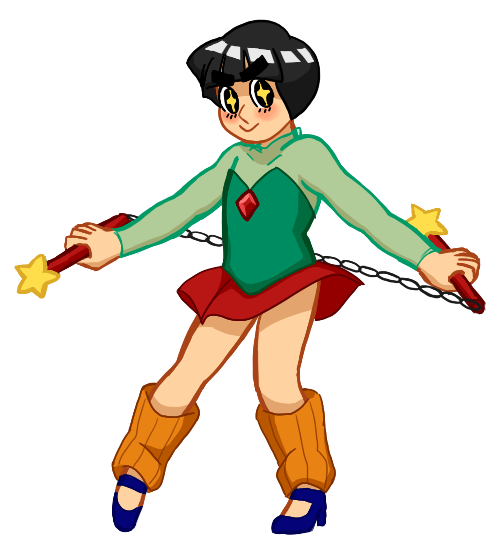 Magical_boy_rock_lee_by_kirbywirby-d7v232e