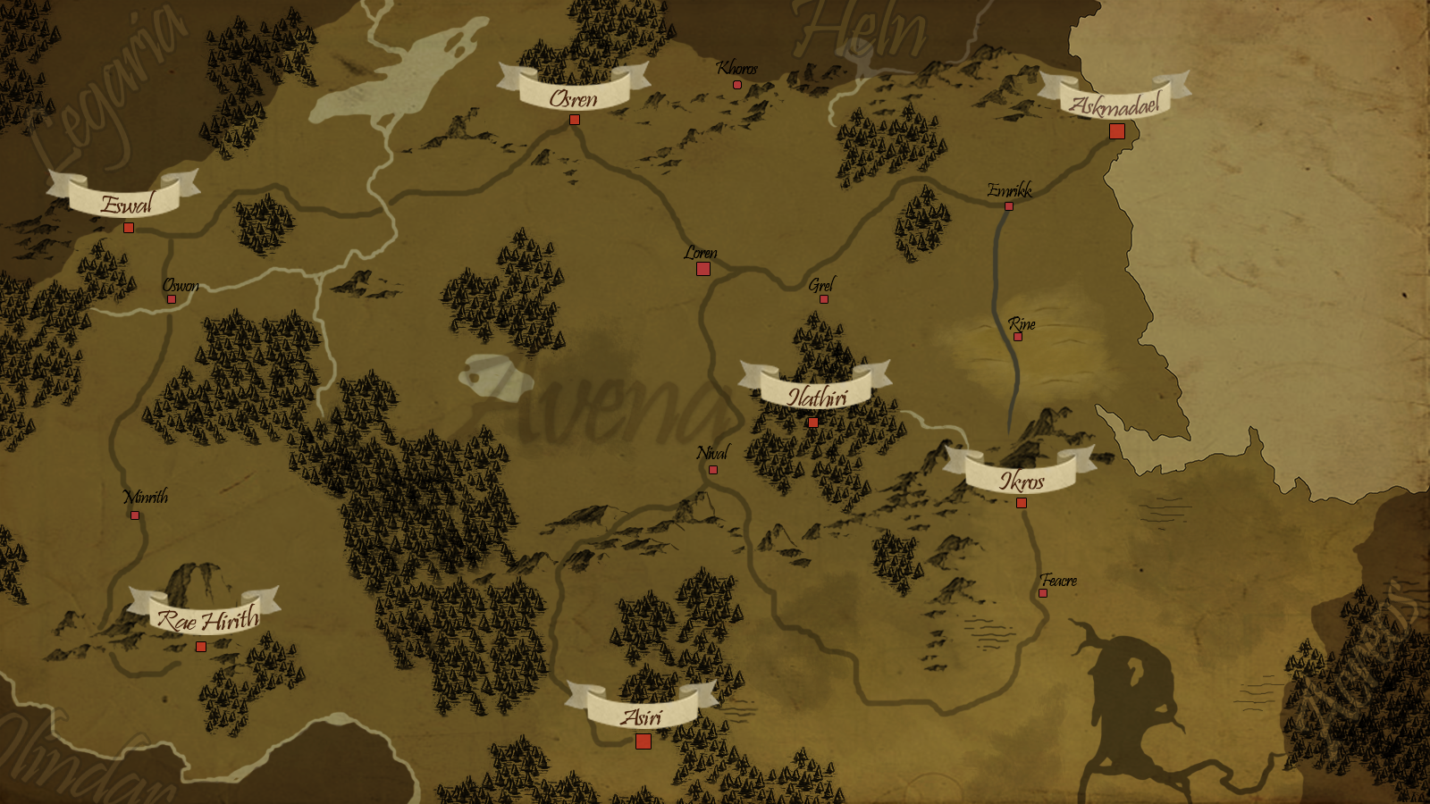 Map of Avena