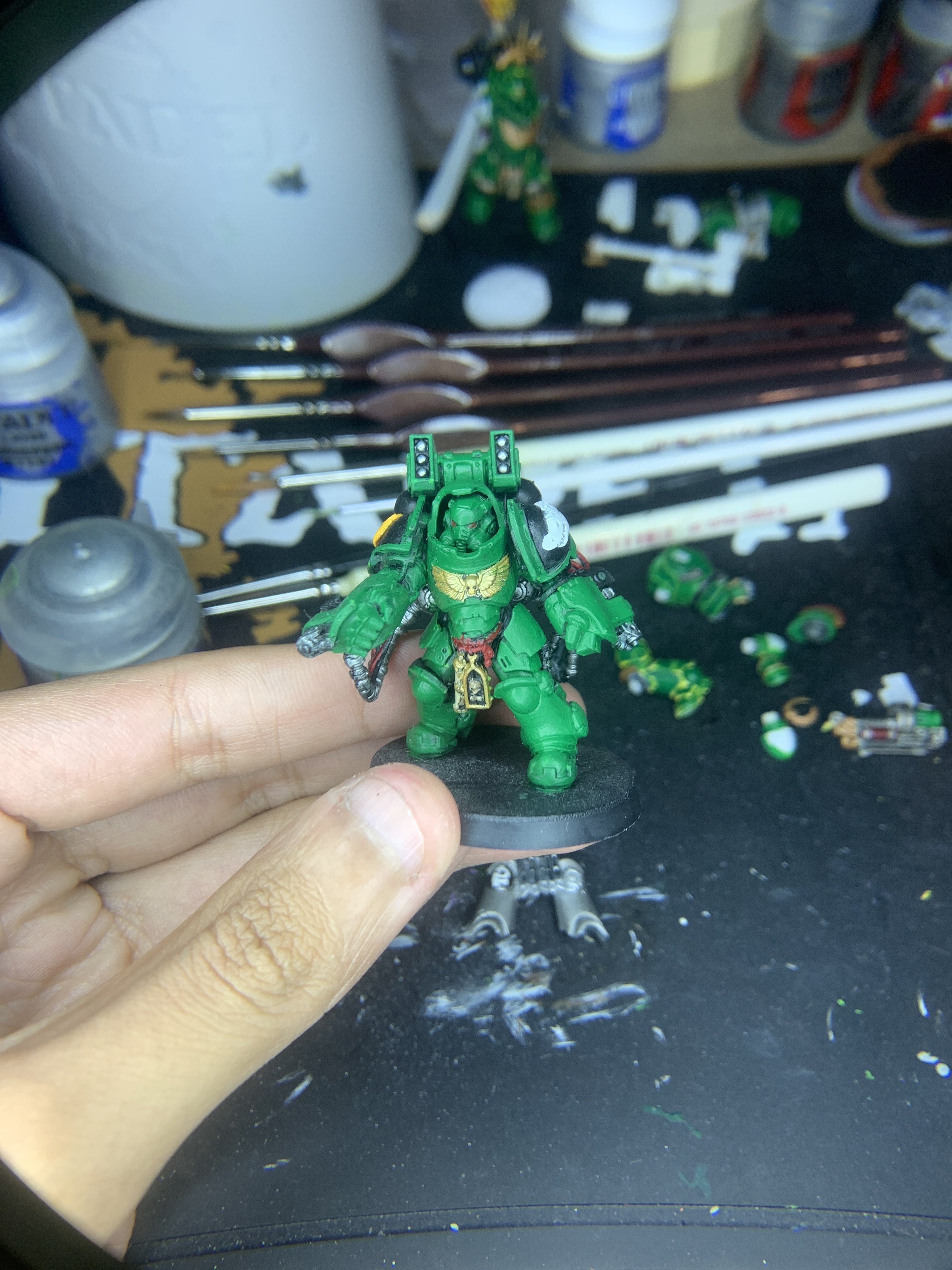 Mini 1: Primaris Aggressor: Salamander Chapter: Second Company (Repaint)