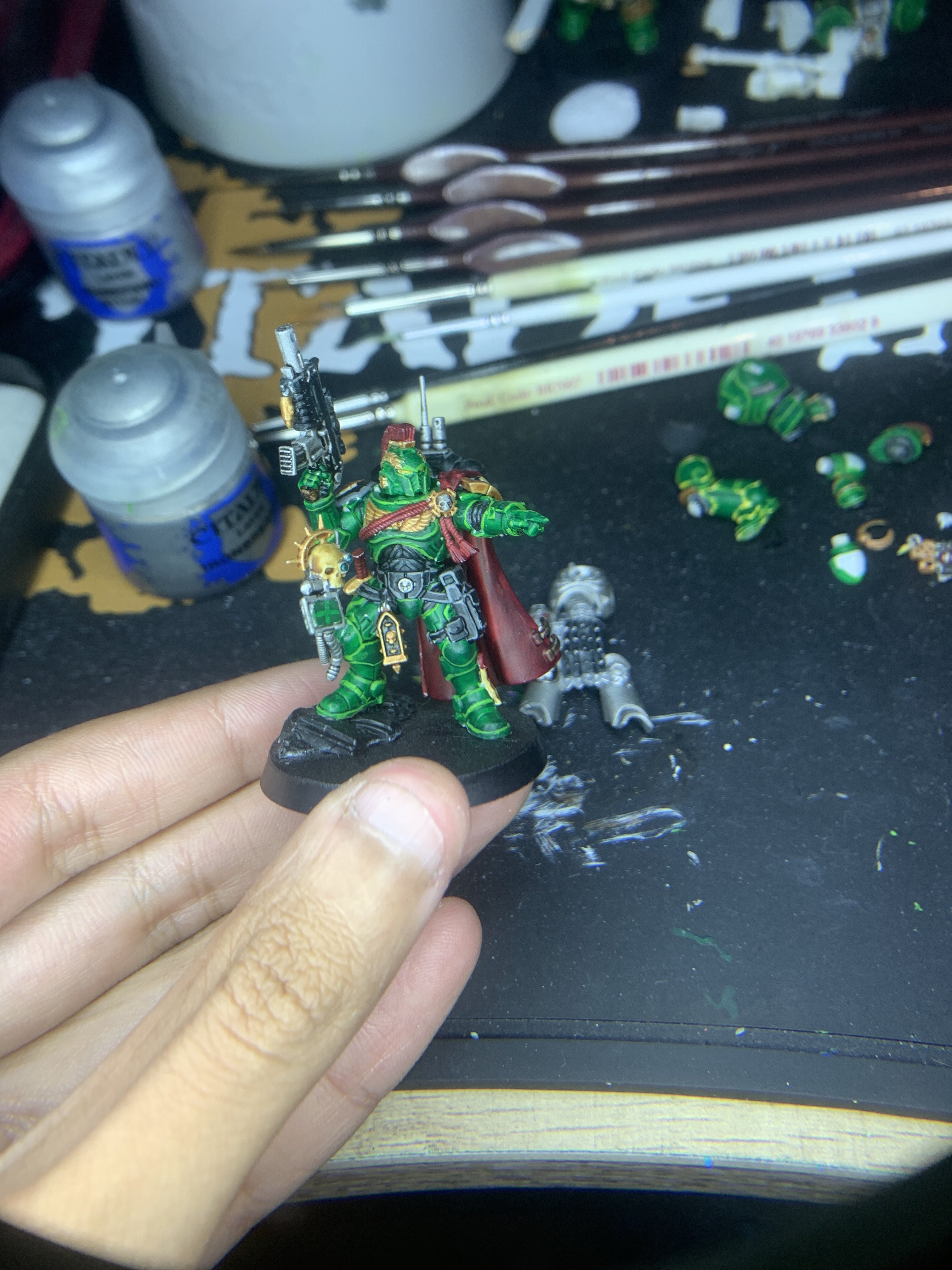 Mini 10: Primaris Captain (Phobos armor): Salamander Chapter: Second Company