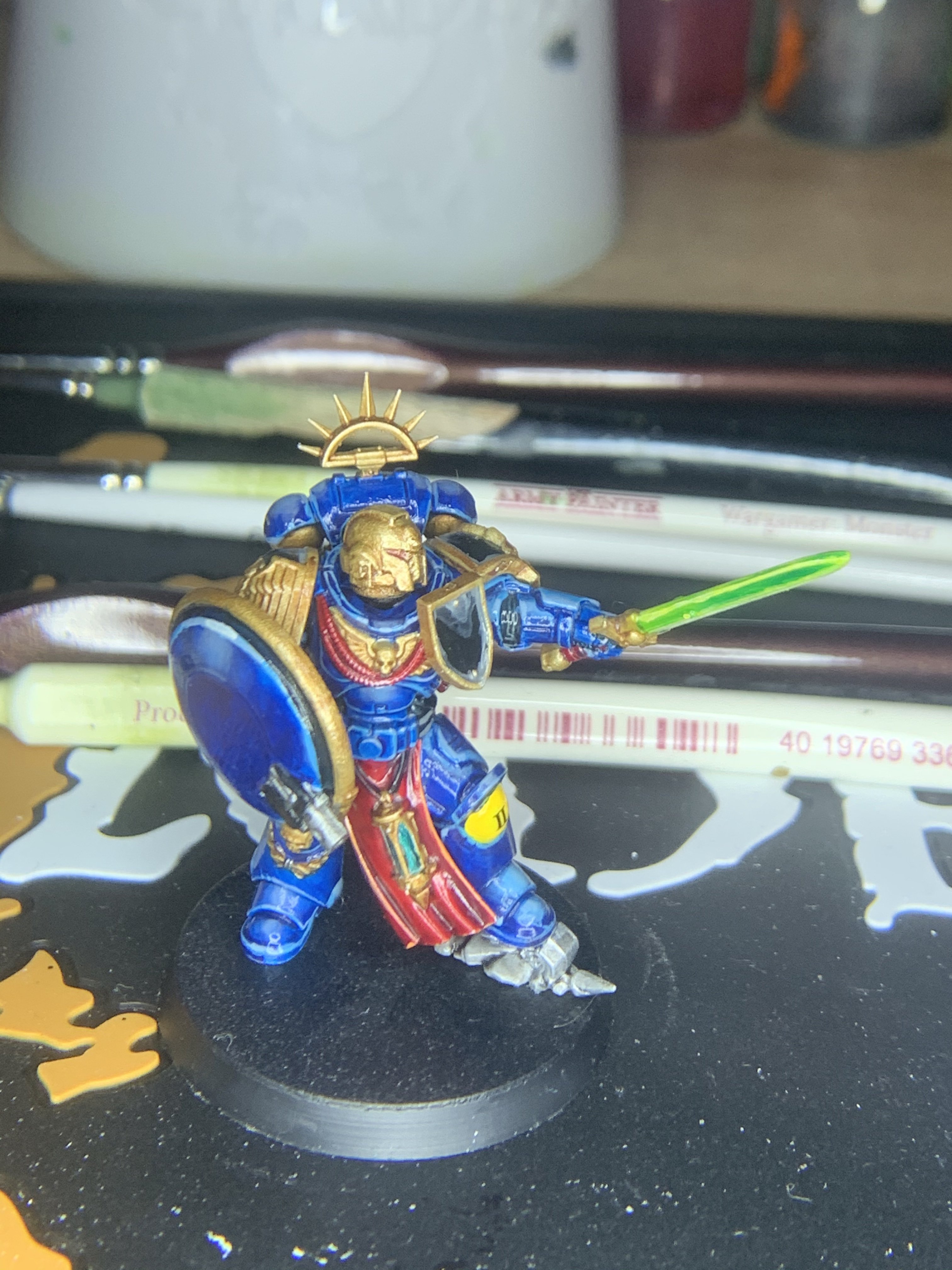 Mini 26: Primaris Captain: Brazen Skulls Chapter: Second Company: Second Squad