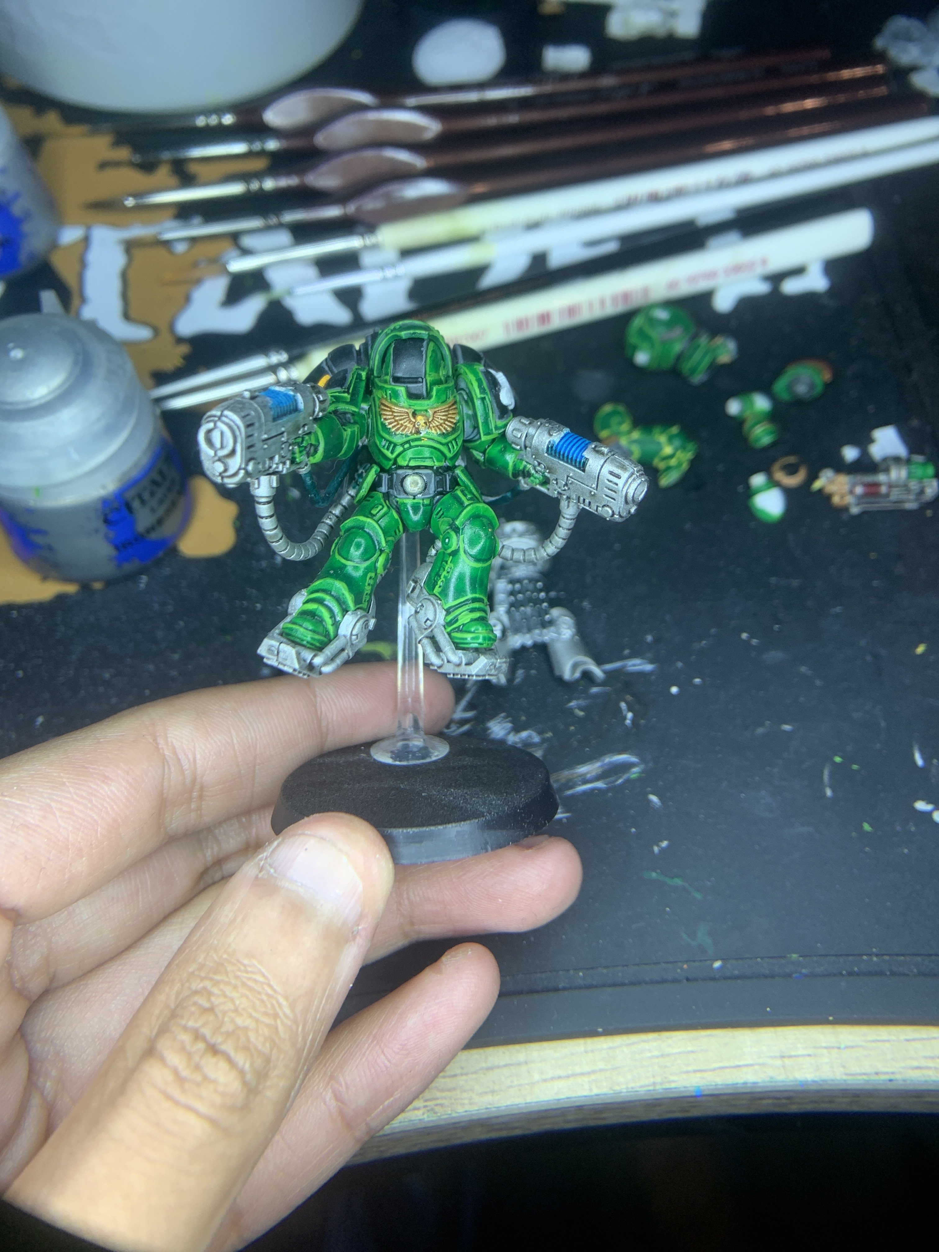 Mini 8: Primaris Inceptor Sergeant: Salamander Chapter: Second Company