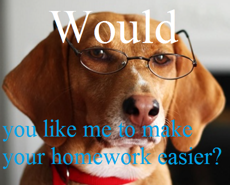 Mr dog will kill your homework....