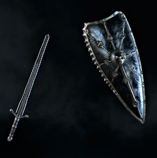 Renegade Longsword and Kiteshield