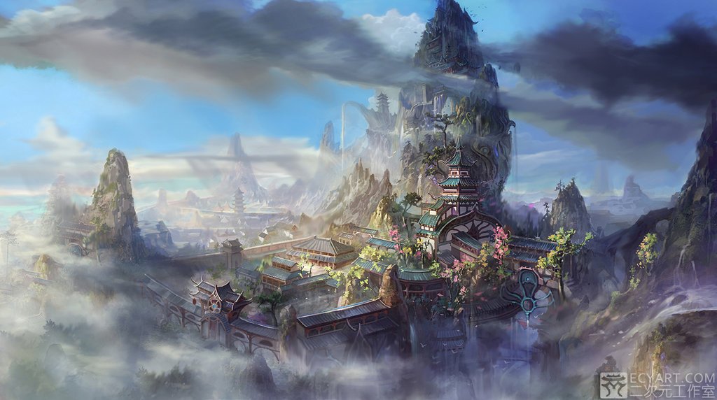 Temple_in_the_sky_2_by_ecystudio-d6t4ojq