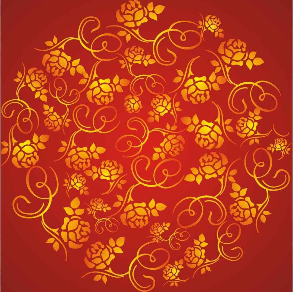 Wealth-rose-pattern-background