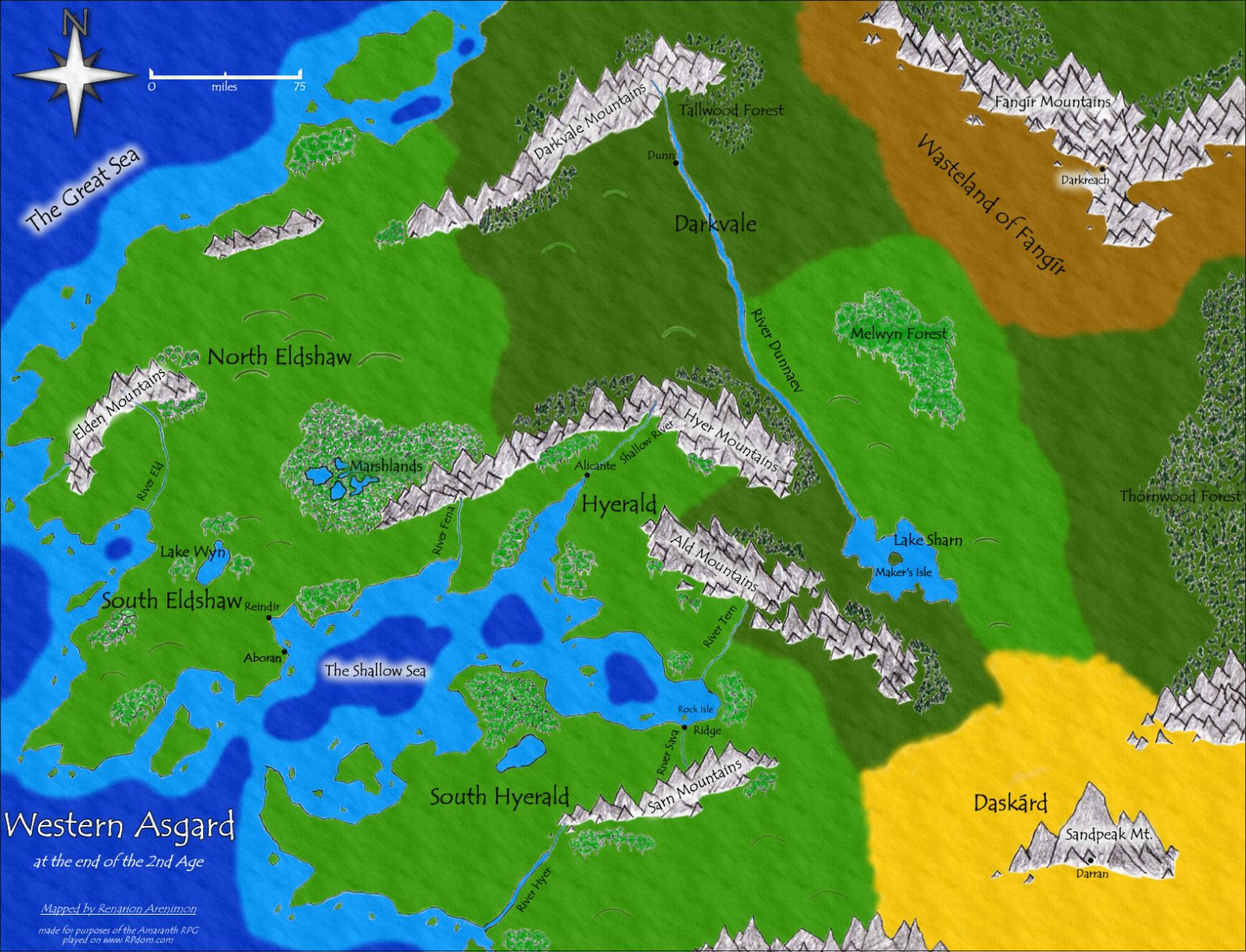 World Map - Western Asgard